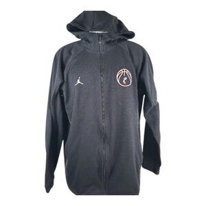 Jordan Men's Black Therma-Fit Long Sleeve Sports Fleece Full Zip Hoodie Size L